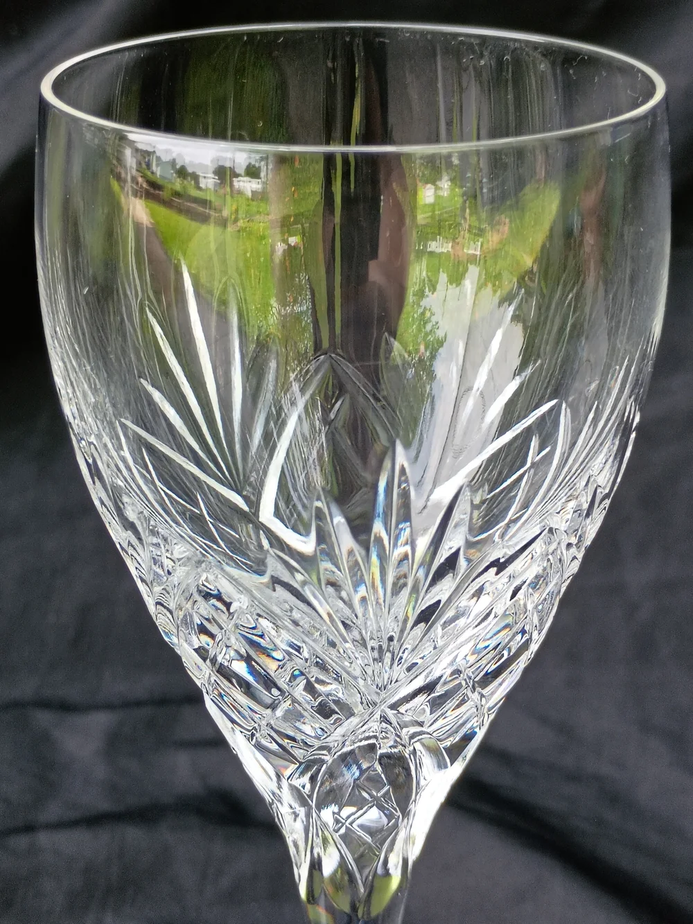 Pair of Da Vinci Firenze Italian Crystal Vintage Water Goblets Wine Glasses